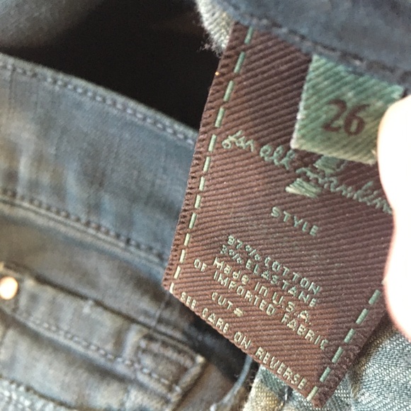 ‼️HUGE SALE‼️ Sz 26/ 7 for all mankind evergreen colored  pants - Picture 7 of 12